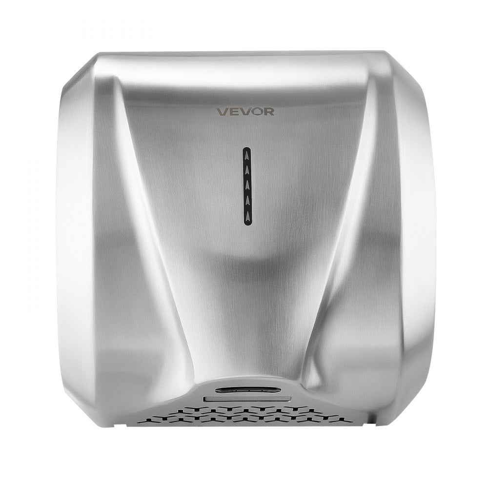 VEVOR Hand Dryer, 2 Pack 1800W Bathroom Air Hand Dryer, Automatic High Speed with HEPA Filter, Fast Drying, Brushed Stainless Steel, AC110-120V Commercial Wall Mounted for Restroom, Hotel, Office,Home