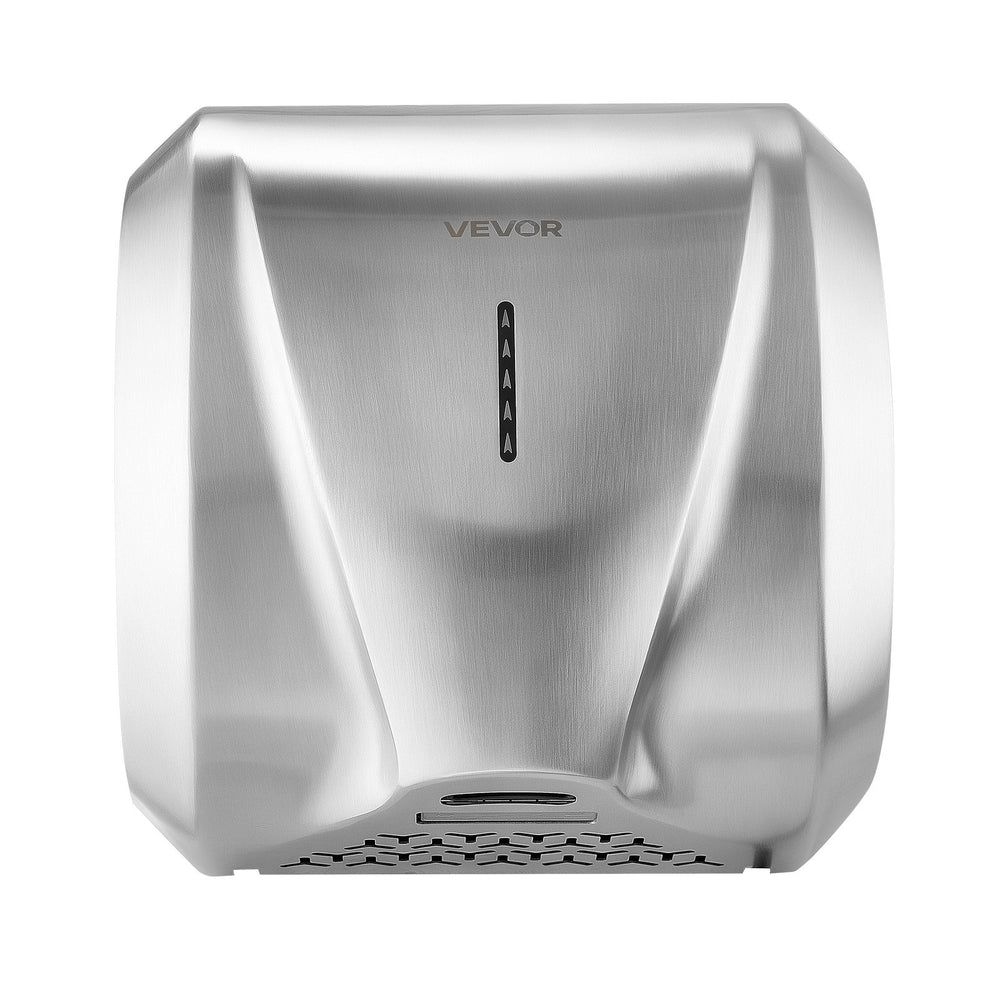 VEVOR Hand Dryer, 2 Pack 1800W Bathroom Air Hand Dryer, Automatic High Speed with HEPA Filter, Fast Drying, Brushed Stainless Steel, AC110-120V Commercial Wall Mounted for Restroom, Hotel, Office,Home
