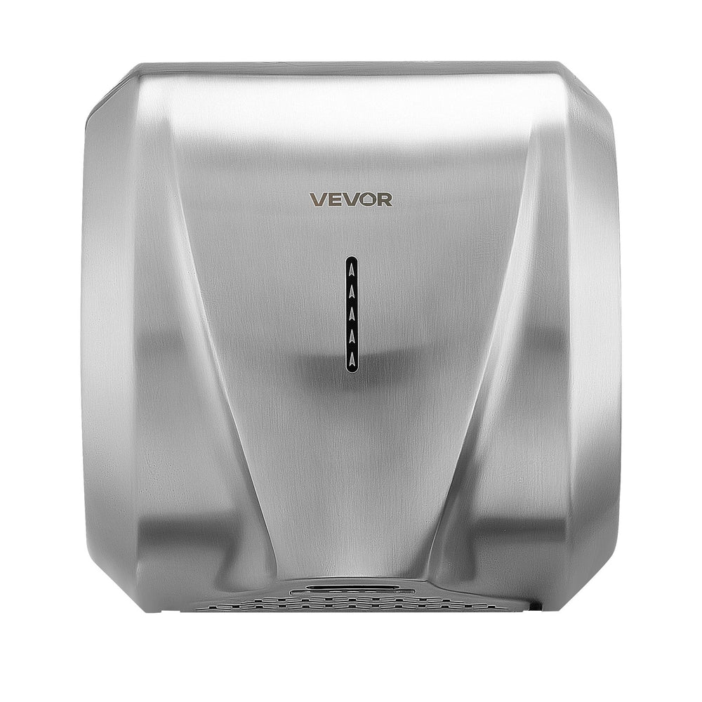 VEVOR Hand Dryer, 1800W Bathroom Air Hand Dryer, Automatic High Speed with HEPA Filter, Fast Drying, Heavy Duty Brushed Stainless Steel, AC110-120V Commercial Wall Mounted for Restroom, Hotel, Office