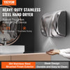 VEVOR Heavy Duty Commercial Hand Dryer, 1300W Automatic High Speed Stainless Steel Warm Wind Hand Blower, 120V Plug In/Hardwired Two Power Options, Compliant for Industry Business Restrooms