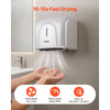 VEVOR Hand Dryer, 1300W Bathroom Air Hand Dryer, Automatic High Speed with HEPA Filter, Fast Drying, Premium ABS Construction, AC110-120V Commercial Wall Mounted for Home Bathroom, Guest Room,Homestay