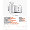 VEVOR Hand Dryer, 1300W Bathroom Air Hand Dryer, Automatic High Speed with HEPA Filter, Fast Drying, Premium ABS Construction, AC110-120V Commercial Wall Mounted for Home Bathroom, Guest Room,Homestay