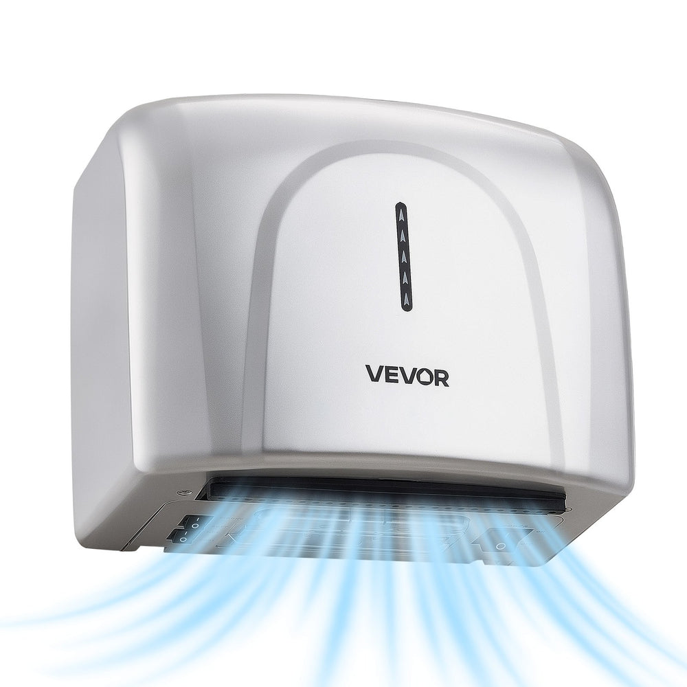 VEVOR Hand Dryer, 1300W Bathroom Air Hand Dryer, Automatic High Speed with HEPA Filter, Fast Drying, Premium ABS Construction, AC110-120V Commercial Wall Mounted for Home Bathroom, Guest Room,Homestay