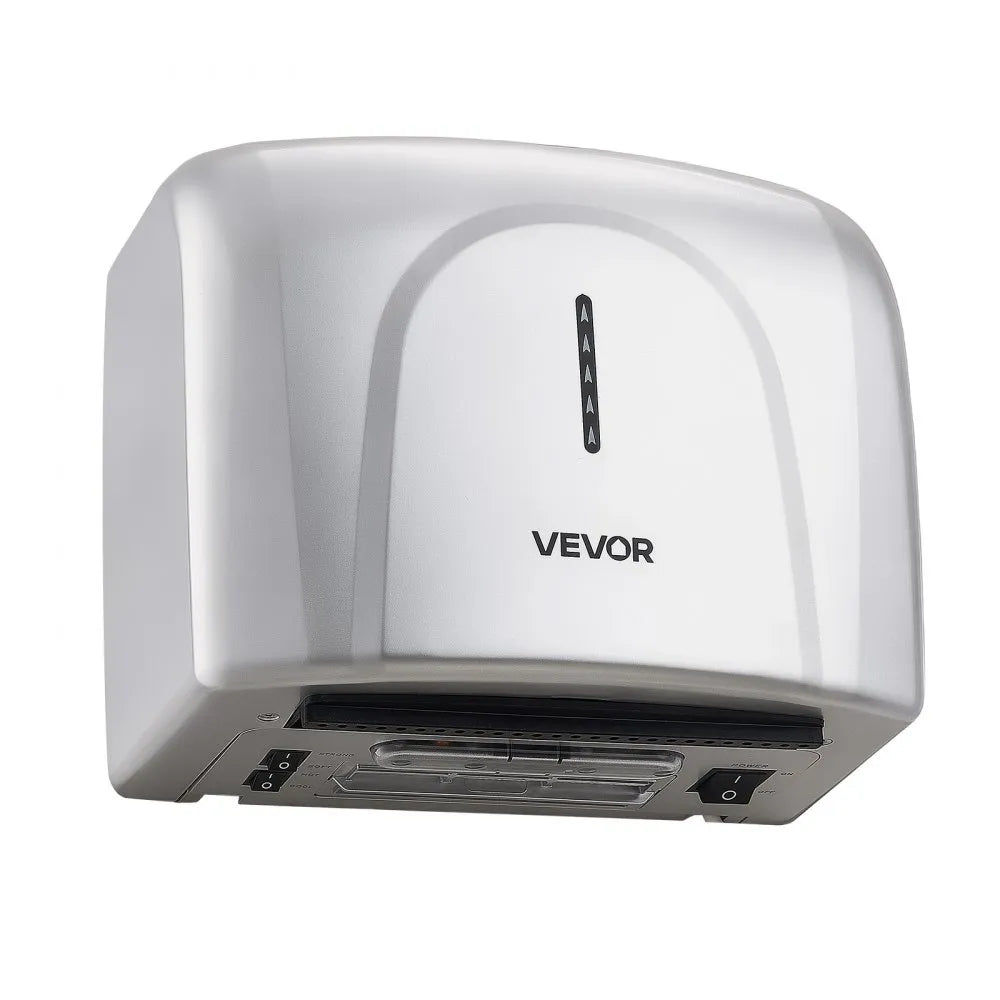 VEVOR Hand Dryer, 2 Pack 1300W Bathroom Air Hand Dryer, Automatic High Speed with HEPA Filter, Fast Drying, ABS Construction, AC110-120V Commercial Wall Mounted for Home Bathroom, Guest Room,Homestay