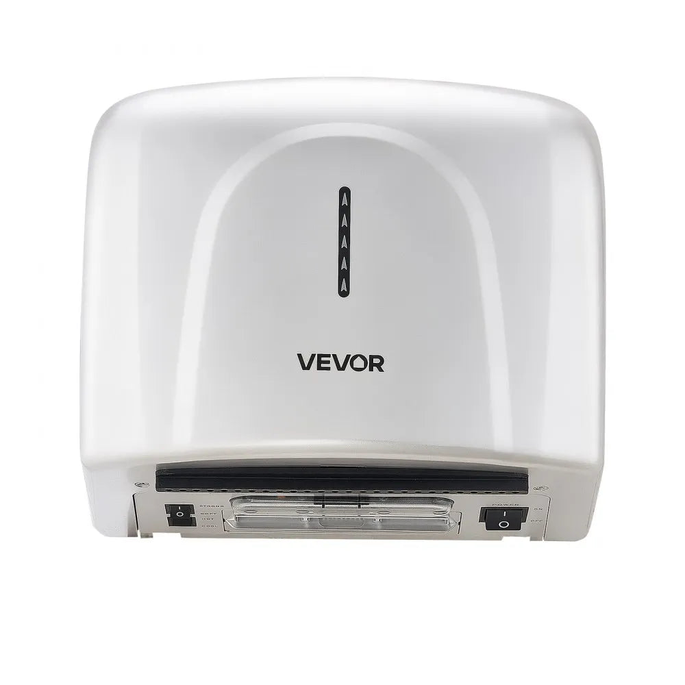 VEVOR Hand Dryer, 2 Pack 1300W Bathroom Air Hand Dryer, Automatic High Speed with HEPA Filter, Fast Drying, ABS Construction, AC110-120V Commercial Wall Mounted for Home Bathroom, Guest Room,Homestay