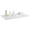 VEVOR Wall Mounted Folding Table, 39.4 x 19.7 inches Wall Mount Table, Floating Desk with Iron Bracket, Fold Down Desk for Small Spaces, Home Office, Dining, Laundry Room, Kitchen, Bar, White