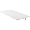 VEVOR Wall Mounted Folding Table, 39.4 x 19.7 inches Wall Mount Table, Floating Desk with Iron Bracket, Fold Down Desk for Small Spaces, Home Office, Dining, Laundry Room, Kitchen, Bar, White