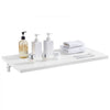 VEVOR Wall Mounted Folding Table, 47.2 x 19.7 inches Wall Mount Table, Floating Desk with Iron Bracket, Fold Down Desk for Small Spaces, Home Office, Dining, Laundry Room, Kitchen, Bar, White
