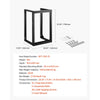 VEVOR 15U Wall Mount Server Rack, 150 lbs Max Load Capacity, Open Frame Network Rack with 180 Degrees Gate Swing, Carbon Steel, for 19-Inch IT Network Equipment & AV Devices Computer Server, Black