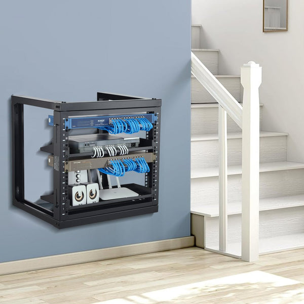 Vevor Server Rack 9U Wall Mount Open Frame Network Rack New – FactoryPure