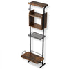 VEVOR Pet Feeding Station with Storage, Elevated Dog Bowls, Raised Dog Bowl Stand, Dog Food Storage and Feeder Station with Storage Shelves, Pet Toy Storage Organizer, for Large Medium Small Dogs