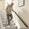 VEVOR Wall-Mounted Stair Handrail, 15 ft 250 lbs Load Black Metal Railing, for Indoor Steps, Loft, Porch & Hallways, Heavy-Duty Industrial Aluminum Alloy Hand Rail, Square Tube, with Mounting Hardware