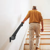 VEVOR Wall Mounted Stair Handrail, 10ft Pipe Staircase Handrail, Black Galvanized Aluminum, 1.26 inch Pipe Diameter, Indoor&Outdoor Staircase Railing,Industrial Hand Rail for Steps,Security Baluster