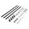 VEVOR Wall Mounted Stair Handrail, 10ft Pipe Staircase Handrail, Black Galvanized Aluminum, 1.26 inch Pipe Diameter, Indoor&Outdoor Staircase Railing,Industrial Hand Rail for Steps,Security Baluster