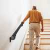 VEVOR Wall Mounted Stair Handrail, 12ft Pipe Staircase Handrail, Black Galvanized Aluminum, 1.26 inch Pipe Diameter, Indoor&Outdoor Staircase Railing,Industrial Hand Rail for Steps,Security Baluster