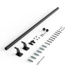VEVOR Wall Mounted Stair Handrail, 4ft Pipe Staircase Handrail, Black Galvanized Aluminum, 1.26 inch Pipe Diameter, Indoor&Outdoor Staircase Railing,Industrial Hand Rail for Steps,Security Baluster