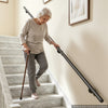 VEVOR Wall-Mounted Stair Handrail, 6 ft 250 lbs Load Black Metal Railing, for Indoor Steps, Loft, Porch & Hallways, Heavy-Duty Industrial Aluminum Alloy Hand Rail, Round Tube, with Mounting Hardware