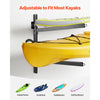 VEVOR Kayak Storage Rack for 2 Kayaks, Holds 200 lbs, Heavy Duty Adjustable Wall Mount Stand for Indoor Outdoor Garage Shed Dock, Storage Holder for Canoe, Small Boat, SUP, Surfboard & Paddleboard