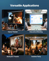 Versatile applications home theater office meeting backyard theater outdoor party