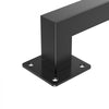VEVOR Wall Mounted Stair Handrail, 4ft Black Iron Staircase Handrail Indoor, 250lbs Load Capacity, Industrial Railing Hand Rail for Steps, Square Tube for Loft Porch Deck, 2 Sections