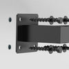 VEVOR Wall Mounted Stair Handrail, 4ft Black Iron Staircase Handrail Indoor, 250lbs Load Capacity, Industrial Railing Hand Rail for Steps, Square Tube for Loft Porch Deck, 2 Sections