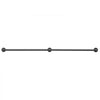 VEVOR Wall-Mounted Stair Handrail, 5 ft 440 lbs Load Black Metal Railing, for Indoor Steps, Loft, Porch & Hallways, Heavy-Duty Industrial Carbon Steel Hand Rail, Round Tube, with Mounting Hardware