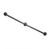 VEVOR Wall-Mounted Stair Handrail, 4 ft 440 lbs Load Black Metal Railing, for Indoor Steps, Loft, Porch & Hallways, Heavy-Duty Industrial Carbon Steel Hand Rail, Round Tube, with Mounting Hardware