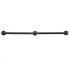 VEVOR Wall-Mounted Stair Handrail, 4 ft 440 lbs Load Black Metal Railing, for Indoor Steps, Loft, Porch & Hallways, Heavy-Duty Industrial Carbon Steel Hand Rail, Round Tube, with Mounting Hardware