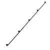 VEVOR Wall-Mounted Stair Handrail, 12 ft 440 lbs Load Black Metal Railing, for Indoor Steps, Loft, Porch & Hallways, Heavy-Duty Industrial Carbon Steel Hand Rail, Round Tube, with Mounting Hardware