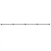 VEVOR Wall-Mounted Stair Handrail, 12 ft 440 lbs Load Black Metal Railing, for Indoor Steps, Loft, Porch & Hallways, Heavy-Duty Industrial Carbon Steel Hand Rail, Round Tube, with Mounting Hardware