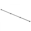 VEVOR Wall-Mounted Stair Handrail, 9 ft 440 lbs Load Black Metal Railing, for Indoor Steps, Loft, Porch & Hallways, Heavy-Duty Industrial Carbon Steel Hand Rail, Round Tube, with Mounting Hardware