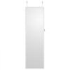 VEVOR Mirror Jewelry Cabinet, 47.05-Inch Tall Lockable Jewelry Cabinet Armoire with Full-Length Mirror, Wall or Door Mounted Jewelry Mirror Organizer with LED Interior Lights and Velvet Lining, White