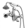 VEVOR Clawfoot Tub Faucet, Wall Mount Bathtub Faucets with Handheld Shower, Vintage Polished Chrome Clawfoot Tub Filler Faucet Shower Kit with Adjustable Swing Arms & 360° Rotation Spout for Bathtubs
