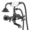 VEVOR Clawfoot Tub Faucet, Wall Mount Bathtub Faucets with Handheld Shower, Vintage Oil-Rubbed Bronze Clawfoot Tub Filler Faucet Shower Kit with Adjustable Swing Arms & 360° Rotation Spout for Bathtubs
