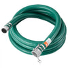 VEVOR Suction Hose Kit for Water Pump, with 2 in x 65 ft Blue Backwash Hose, 20 ft Green Suction Hose, and Steel Round Hole Strainer, Camlocks, Clamps, Cam & Groove Adapter, for Multiple Purposes