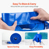 VEVOR Backwash Hose, 2 in x 100 ft, Blue High Quality PVC Hose, with Clamps, Camlock, Aluminum Fittings, Fit Various Pumps, for Sewage Treatment, Water Transportation and More Agricultural Purposes