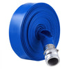 VEVOR Backwash Hose, 2 in x 100 ft, Blue High Quality PVC Hose, with Clamps, Camlock, Aluminum Fittings, Fit Various Pumps, for Sewage Treatment, Water Transportation and More Agricultural Purposes