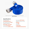 VEVOR Backwash Hose, 3 in x 50 ft, Blue High Quality PVC Hose, with Clamps, Camlock, Aluminum Fittings, Fit Various Pumps, for Sewage Treatment, Water Transportation and More Agricultural Purposes