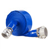 VEVOR Backwash Hose, 3 in x 50 ft, Blue High Quality PVC Hose, with Clamps, Camlock, Aluminum Fittings, Fit Various Pumps, for Sewage Treatment, Water Transportation and More Agricultural Purposes