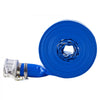 VEVOR Backwash Hose, 3 in x 50 ft, Blue High Quality PVC Hose, with Clamps, Camlock, Aluminum Fittings, Fit Various Pumps, for Sewage Treatment, Water Transportation and More Agricultural Purposes