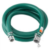 VEVOR Suction Hose, 2 in x 20 ft, Green High Quality Hose, with Camlock Connectors, and Aluminum Fittings, Fit Various Pumps, for Sewage Treatment, Water Transportation and More Agricultural Purposes