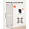 VEVOR 3 Packs Grid Wall Panels, 2 x 6 ft Wire Grid Panels Display Rack, Wall-Mounted Art Display Shelf, Black Carbon Steel Wall Hanging Gridwall for Craft Show, Decoration, Storage, Notice Board
