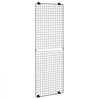 VEVOR 3 Packs Grid Wall Panels, 2 x 6 ft Wire Grid Panels Display Rack, Wall-Mounted Art Display Shelf, Black Carbon Steel Wall Hanging Gridwall for Craft Show, Decoration, Storage, Notice Board