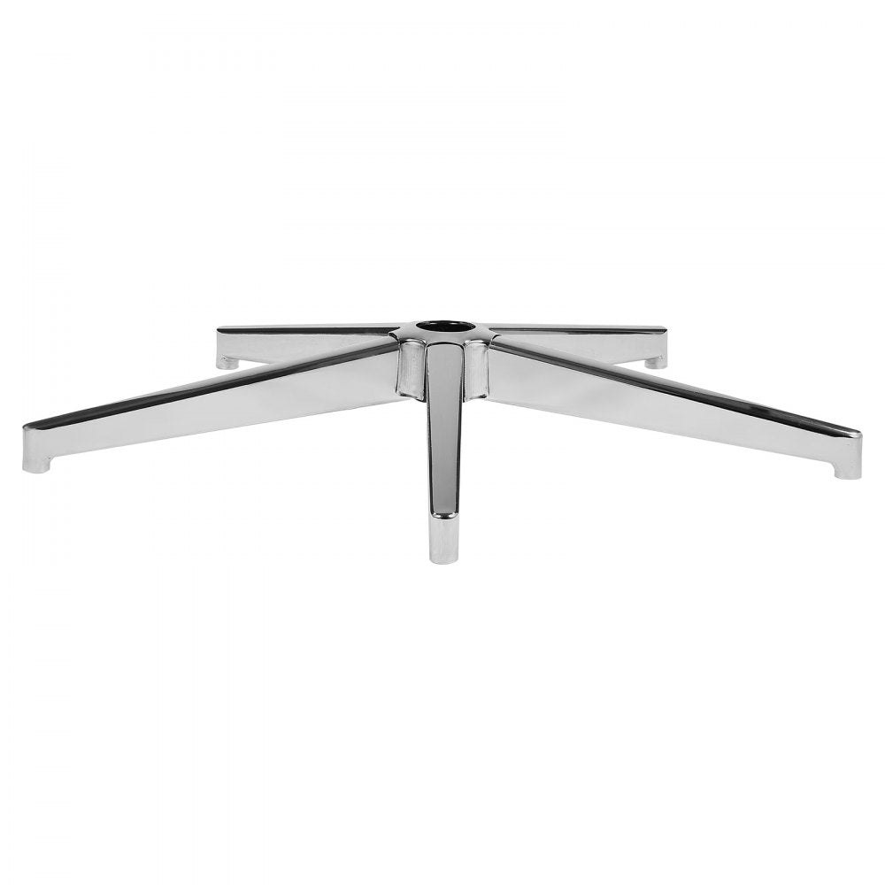 VEVOR Office Chair Base Replacement, 28", 2500 lbs Static Load Capacity, Heavy Duty Universal Computer Desk Chair Stool Base Part with Reinforced Metal Legs, Desk Chair Base Replacement Parts, Silver