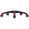 VEVOR Office Chair Base Replacement, 28", 2500 lbs Static Load, Heavy Duty Universal Computer Desk Chair Stool Base Part with 5 Casters and Reinforced Legs, Desk Chair Base Replacement, Black + Red