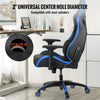 VEVOR Office Chair Base Replacement, 28", 2500 lbs Static Load, Heavy Duty Universal Computer Desk Chair Stool Base Part with 5 Casters and Reinforced Legs, Desk Chair Base Replacement, Black + Blue