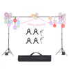 VEVOR Backdrop Stand, 10 x 10 ft Adjustable Photo Backdrop Stand Kit, Portable Background Backdrop Stand with 4 Crossbars, Heavy Duty Projector Screen Stand, for Wedding, Photo Video Studio & Party