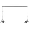 VEVOR Backdrop Stand, 6.5 x 10 ft Adjustable Photo Backdrop Stand Kit, Portable Background Backdrop Stand with 5 Crossbars, Heavy Duty Projector Screen Stand, for Wedding, Photo Video Studio & Party
