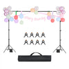 VEVOR Backdrop Stand, 7 x 10 ft Adjustable Photo Backdrop Stand Kit, Portable Background Backdrop Stand with 3 Crossbars, Heavy Duty Projector Screen Stand, for Wedding, Photo Video Studio & Party