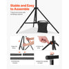VEVOR Backdrop Stand, 8.5 x 10 ft Adjustable Photo Backdrop Stand Kit, Portable Background Backdrop Stand with 2 Tripods, Heavy Duty Projector Screen Stand, for Wedding, Photo Video Studio & Party